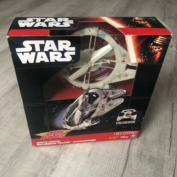 Star Wars Air Hogs Remote Control Millennium Falcon The Force Awakens Disney - Picture 1 of 10